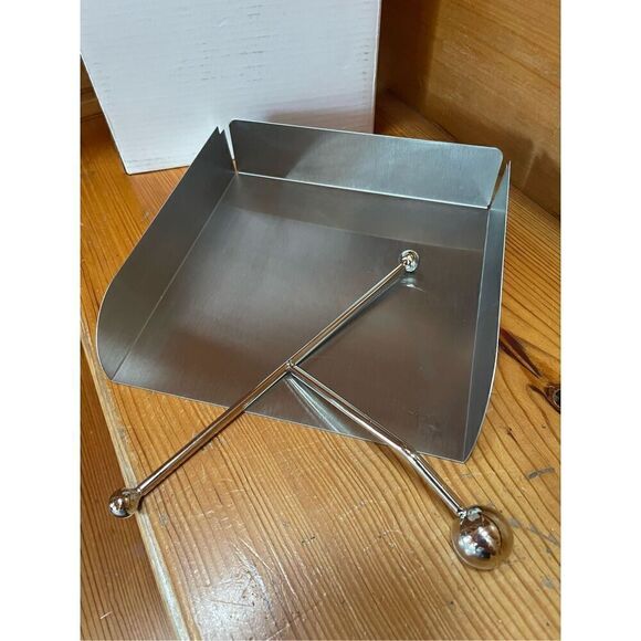 IBILI "Clasica Stainless Steel Square Serviette Holder, Silver, 17 x 17 cm - Picture 3 of 3